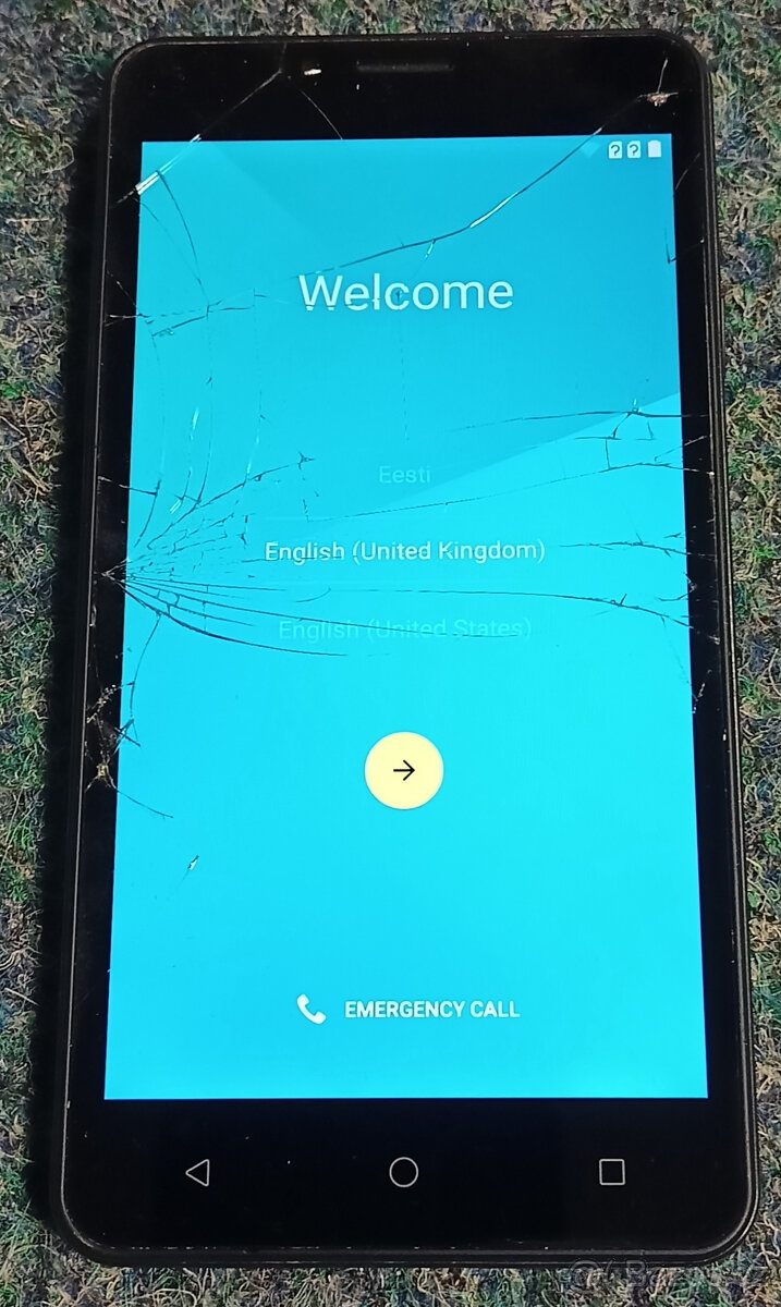 Archos 55b platinum, praskliny na skle displeje, dotyk ok