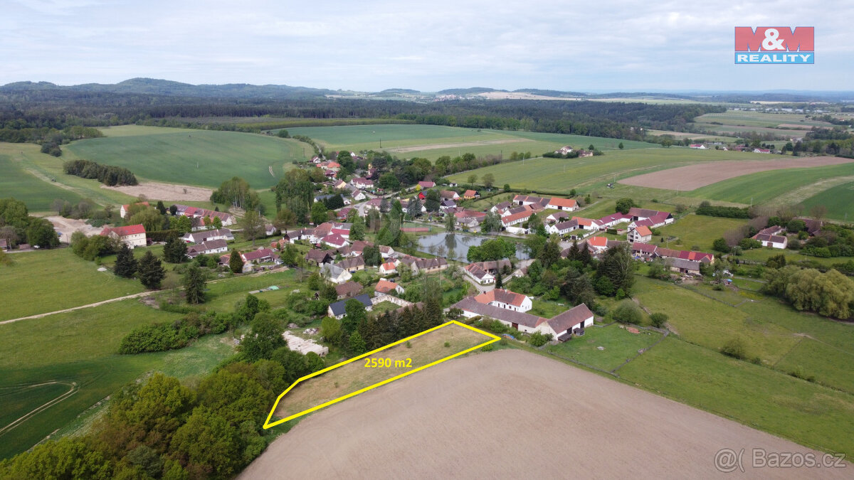 Prodej pozemku, 2590 m², Albrechtice nad Vltavou