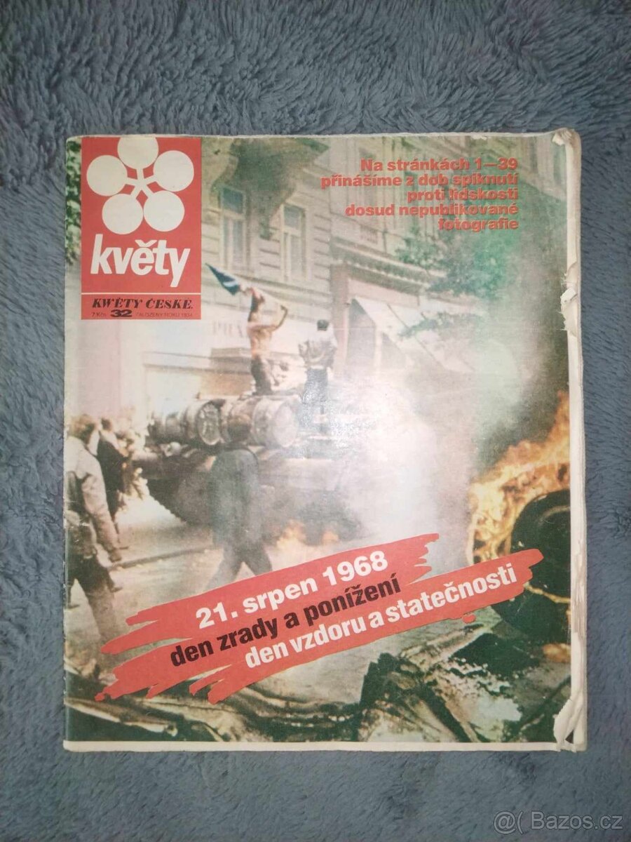 Časopis Květy z 10. 8. 1990 - o 1968