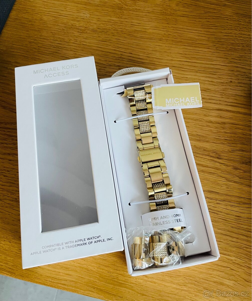 Michael Kors náramek Apple watch 38/40mm zlatý