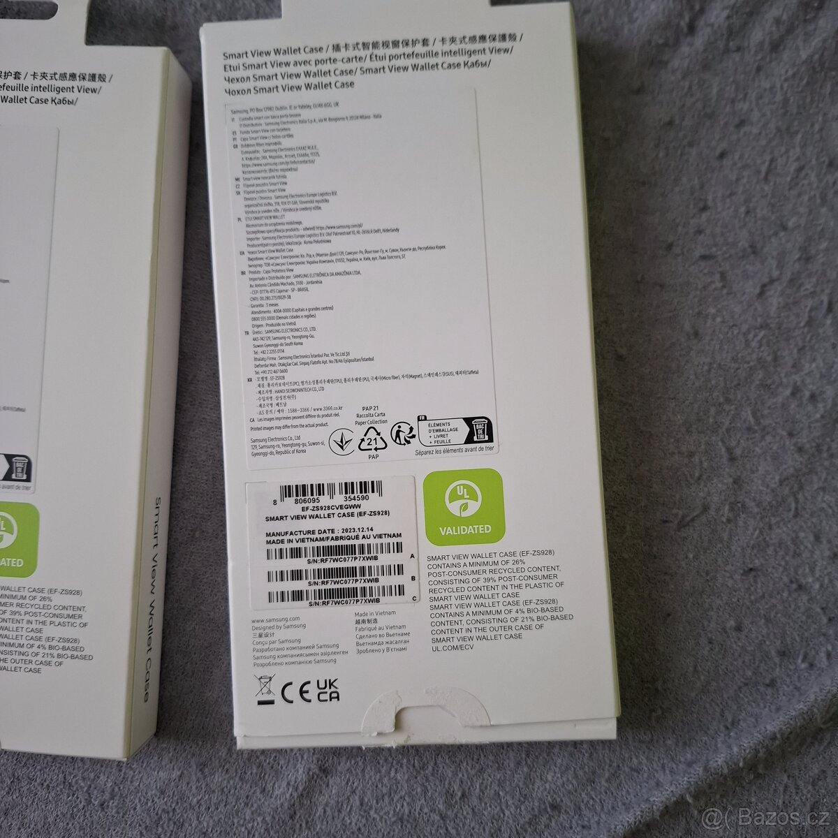 Obal/knížka pro samsung s24 ultra fialová 2x