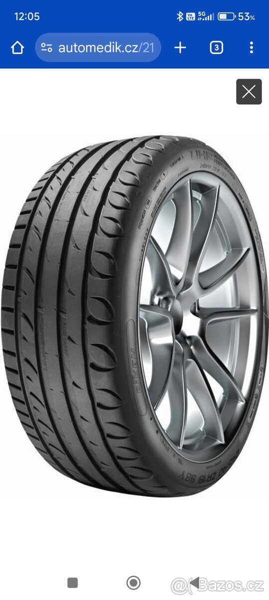 Letní pneu 215 55r16 orium (Michelin)
