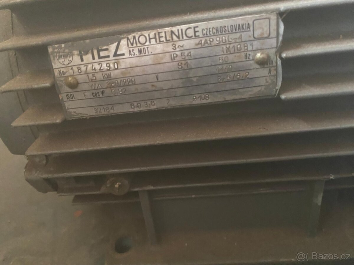 Třífázový elektromotor 1.5 kw
