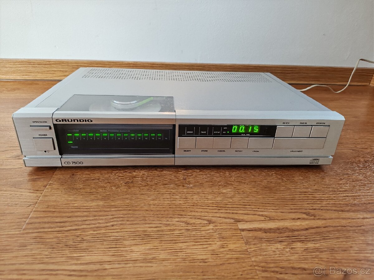 HighEnd CD GRUNDIG 7500 ze sbírky, po servisu