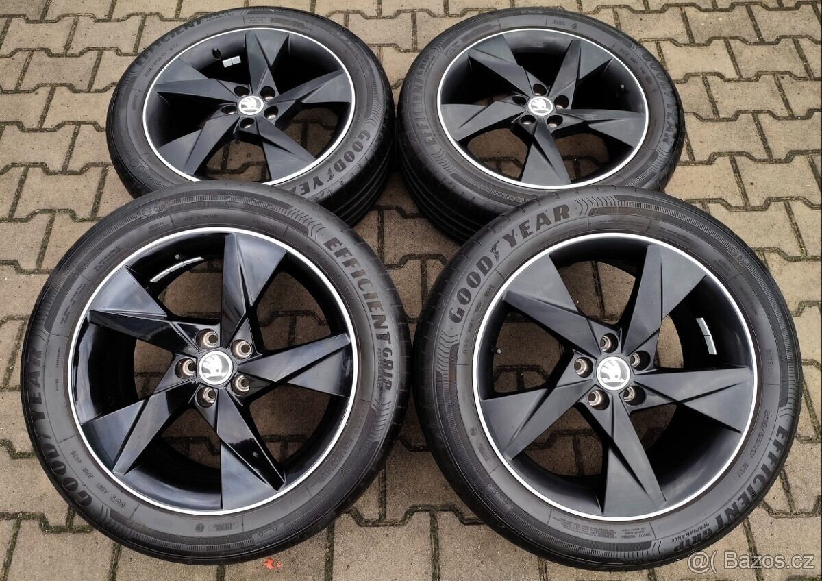 Alu kola originál Škoda Scala, Kamiq 5x100 R17 Volans