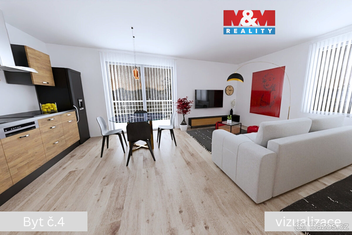 Prodej bytu 2+kk, 55.4 m², Žleby