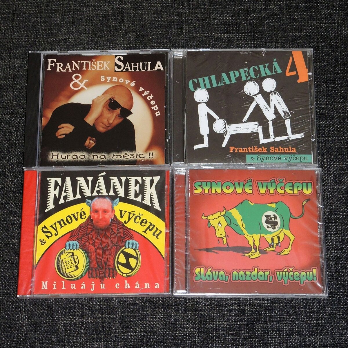 Prodám sadu raritních CD: Sahula & Fanánek & Synové Výčepu.