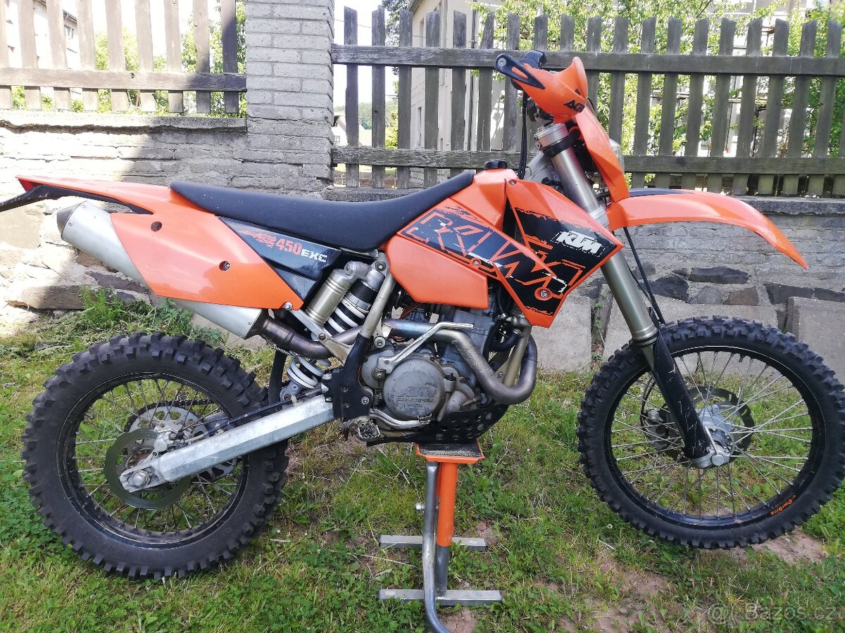 Ktm 450 Exc + motardová kola