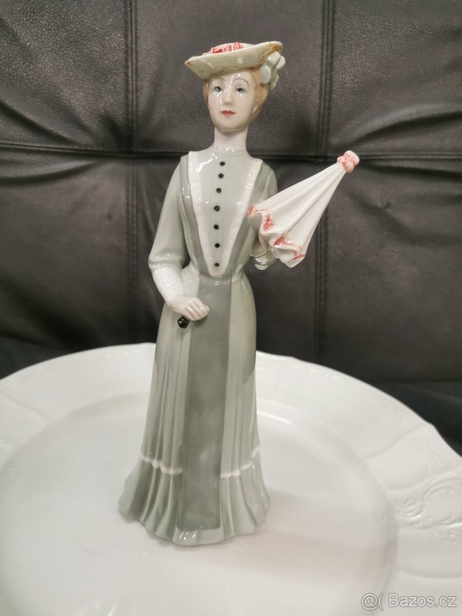 Dáma s deštníkem, Royal Dux.