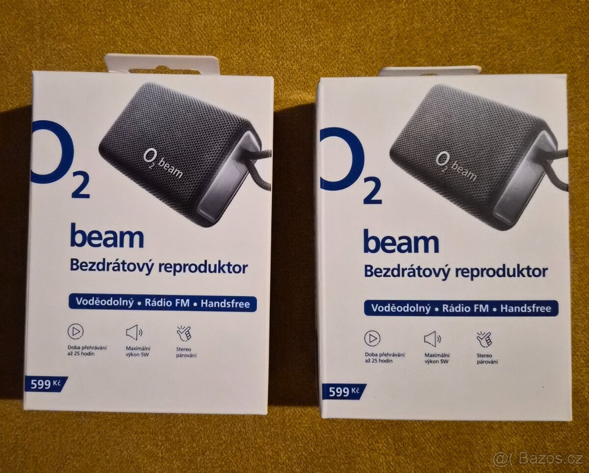 Bezdrátový reproduktor O2 beam šedá - nový