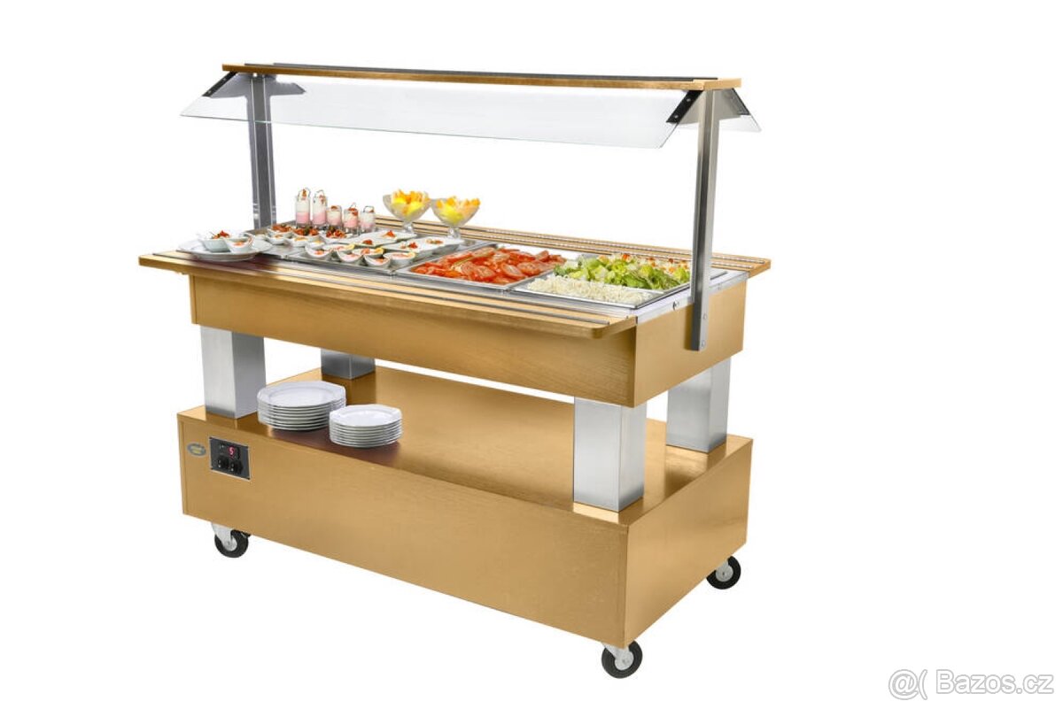Salátový bar středový kombinovaný chladící/vyhřivaný