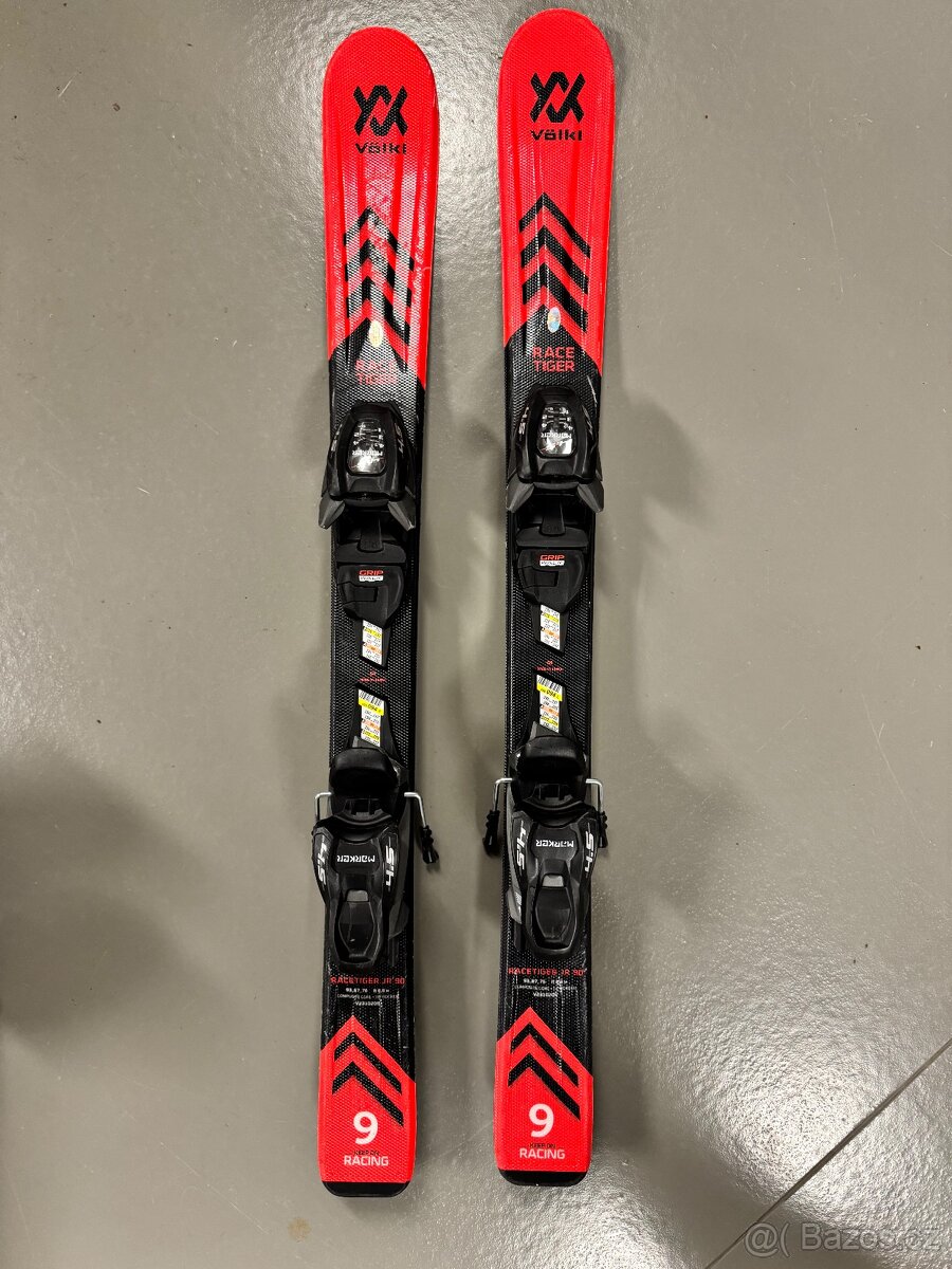 Dětské lyže Völk race tiger, délka 90cm s vázáním