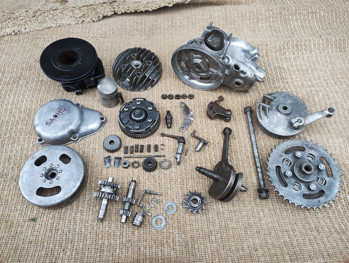 Prodám díly motoru Fichtel & Sachs 98 Wanderer, DKV, NSU
