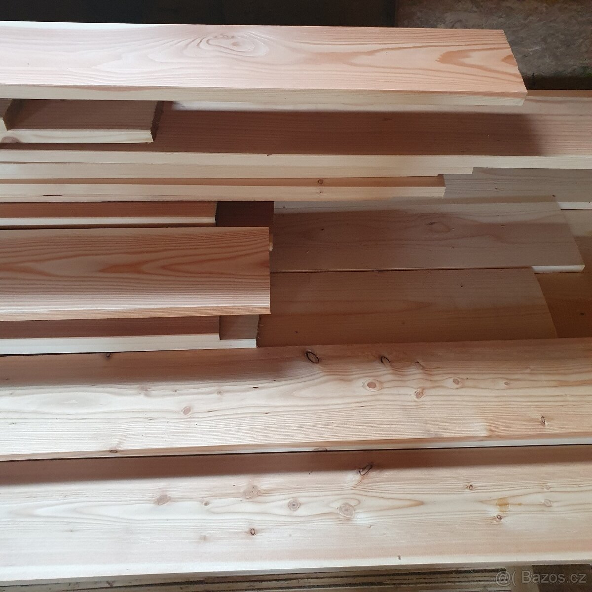 Plotovky hoblované sušené smrk,modřín
