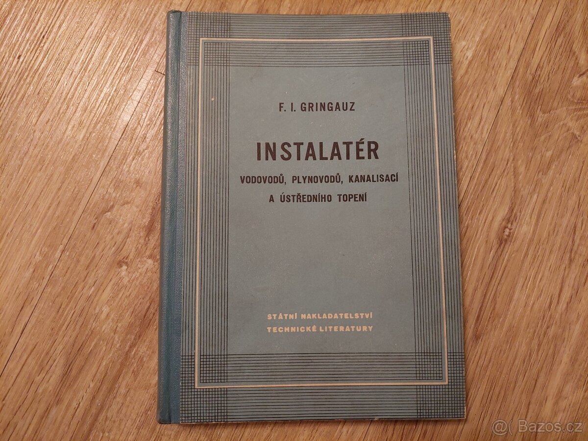 Prodám knihu "F.I.Gringauz: Instalatér".