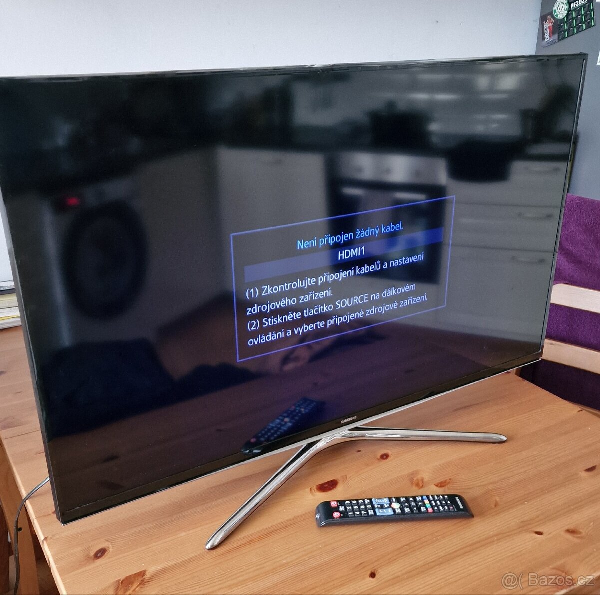 Televize - Smart SAMSUNG - 101,6 cm - fialový obraz