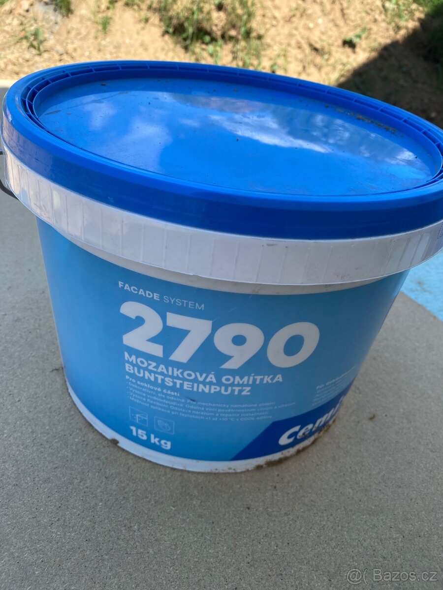 Prodám mozaikovou omítku na sokl - Antracit