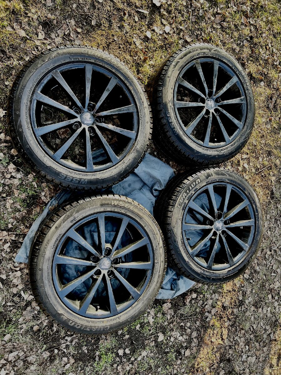 Zimni kola VW Škoda Seat 5x100 205/55 R17, ET35