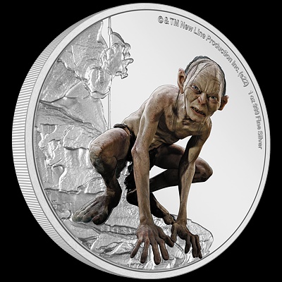 Stříbrná mince Gollum 1 Oz 2022 (Lord of the Rings™)