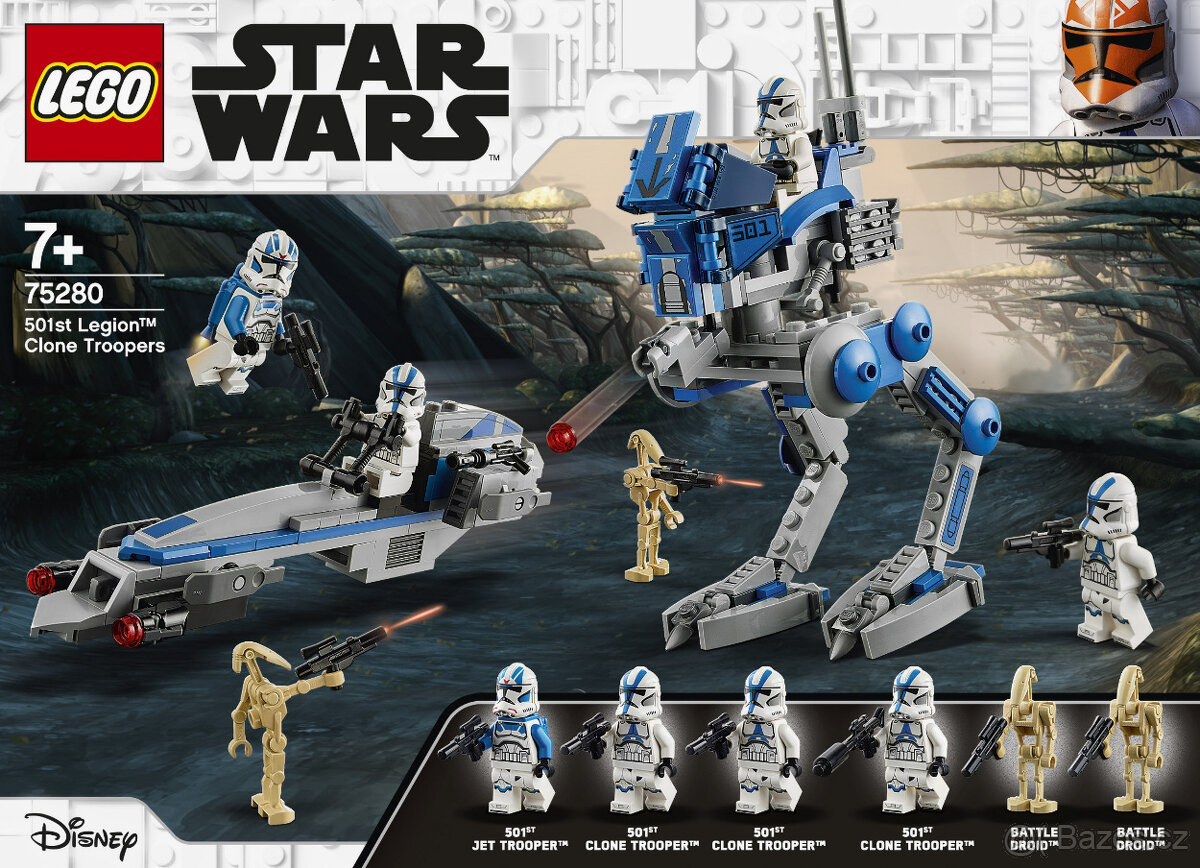 LEG Star Wars 75280 Klonoví vojáci z 501. legie