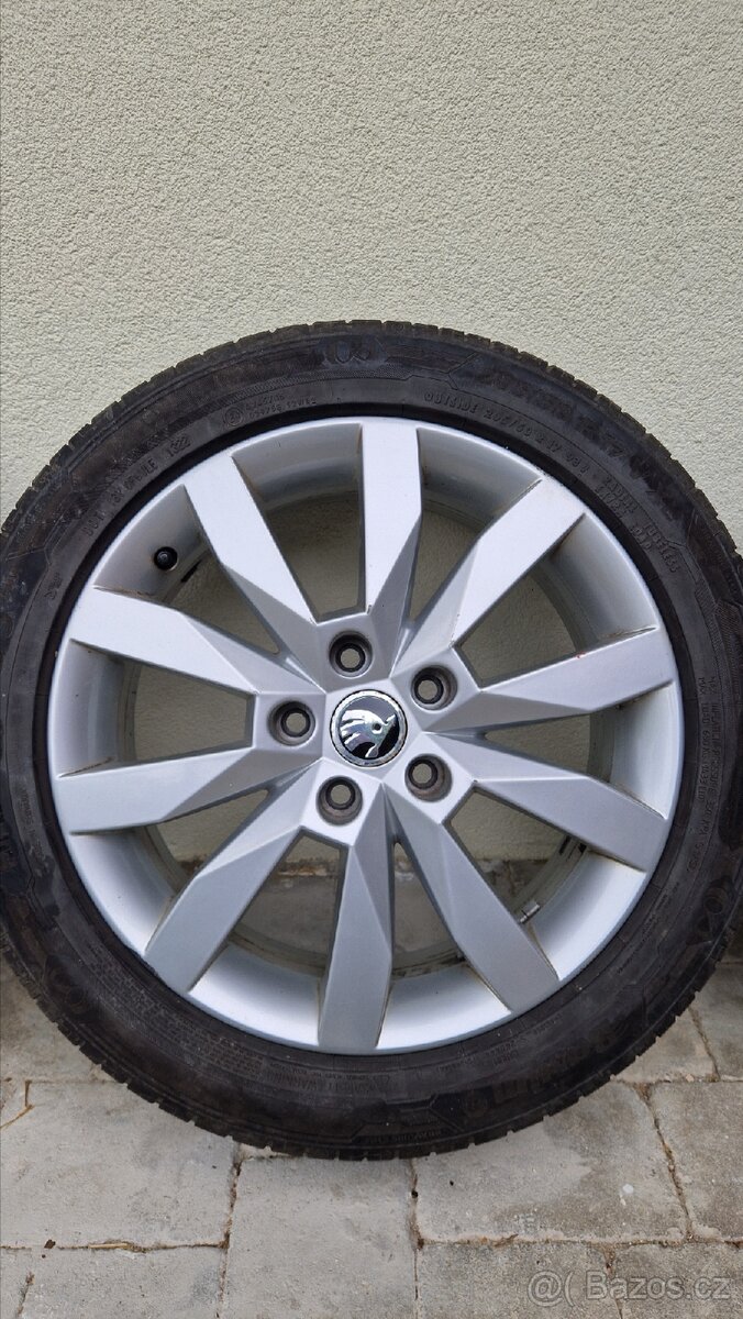 Alu kola Škoda Crystal 17" pneu Barum 205/50 R17