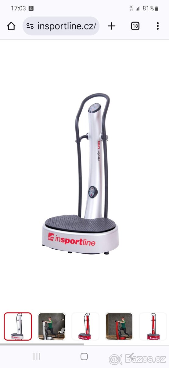 VibroGym inSPORTline Lotos