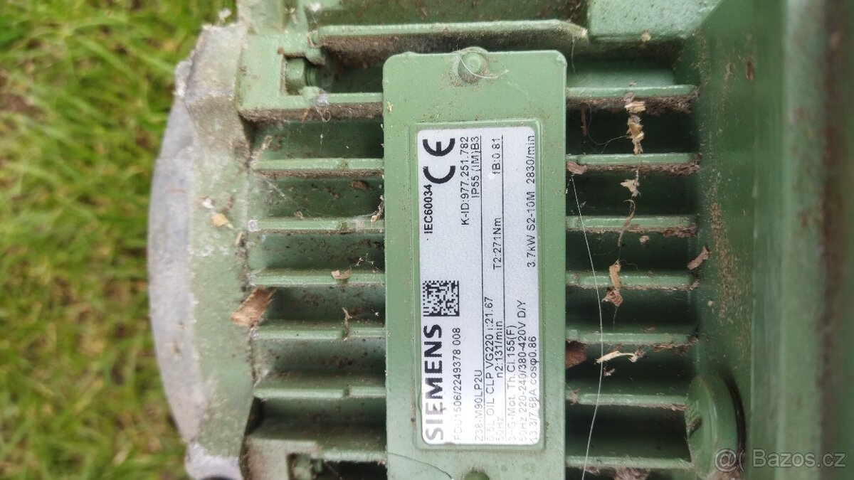 Elektromotor s převodovkou Siemens