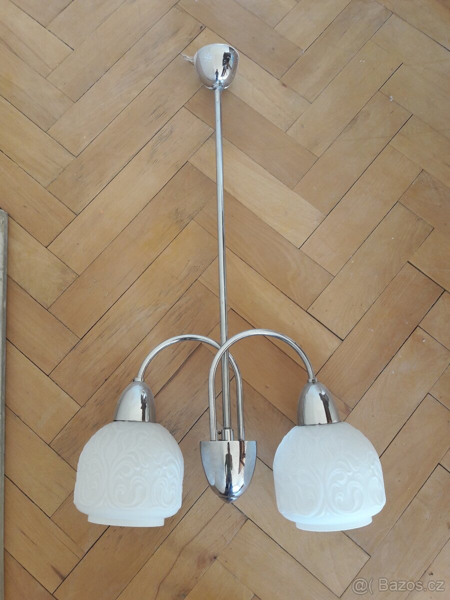 Lustr dvouramenný chrom