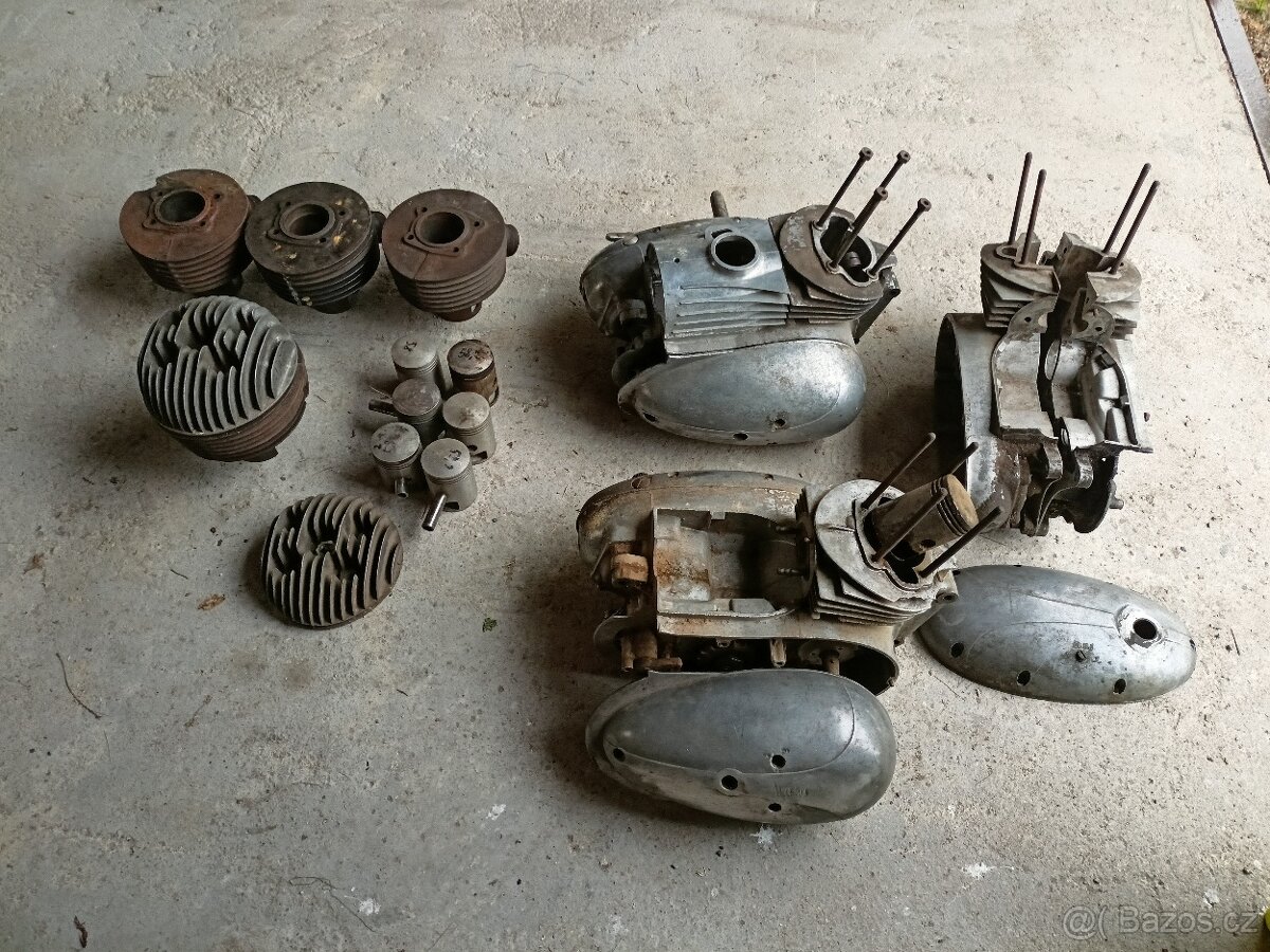 Prodám díly motorů 175/356 ,450,477