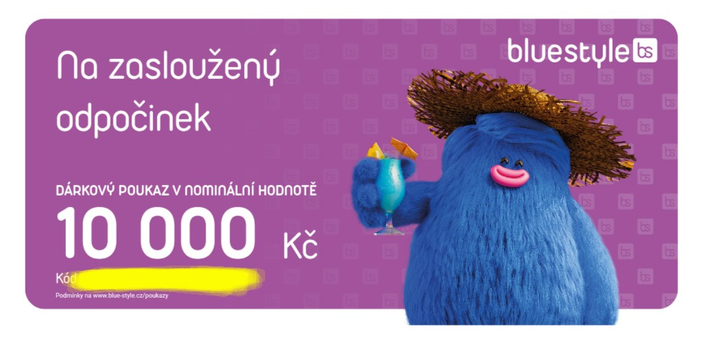 Blue style - 10 000 Kč poukaz