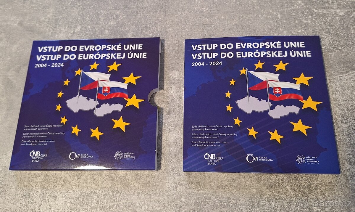 Sada oběžných mincí Vstup ČR a SR do EU 2024