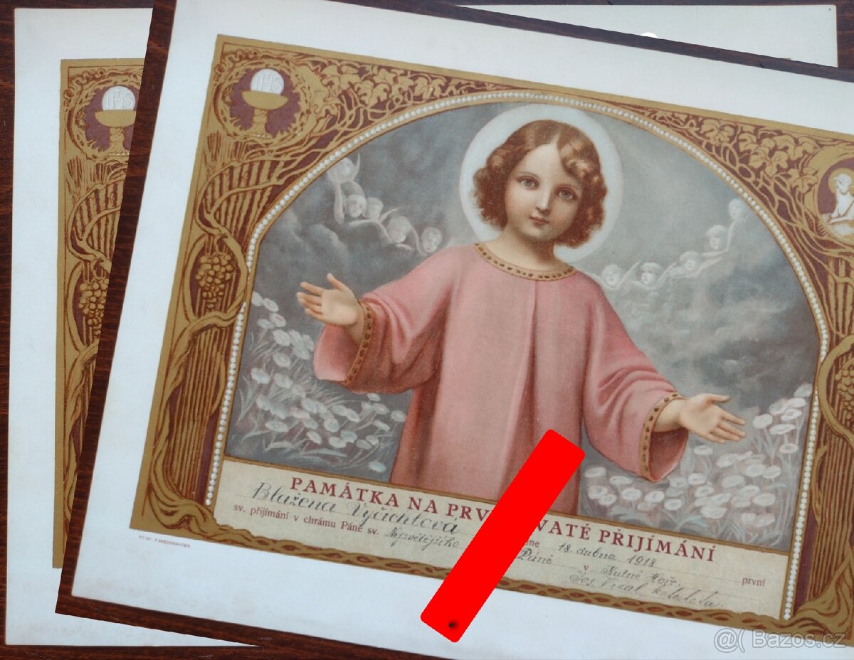 🧑🎄🎄První svaté přijímání (Bl.Vyčichlová), Kut.Hora 1918