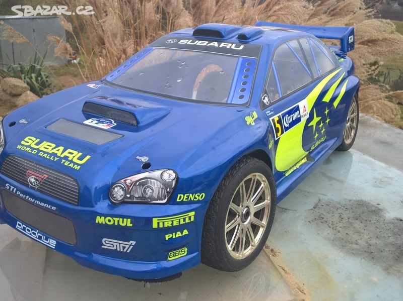 Závodní RC 1/8 ELEKTRO 4x4 Rally Subaru, Corolla