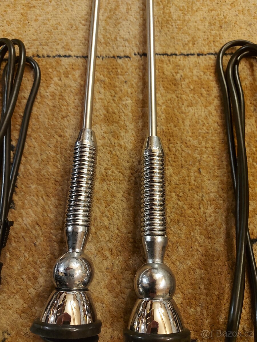 2x Chromové antény Tatra 603 / 613-1/2/3/Speciál