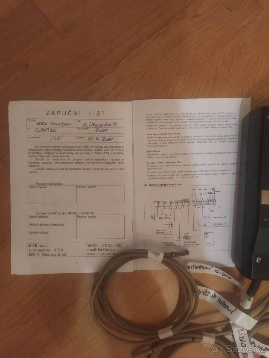 Prodám regulátor 3cestného ventilu ADEX Komfort R