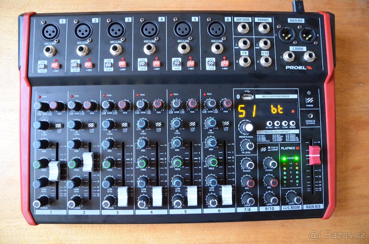 Analogový mixážní pult Proel Playmix 10