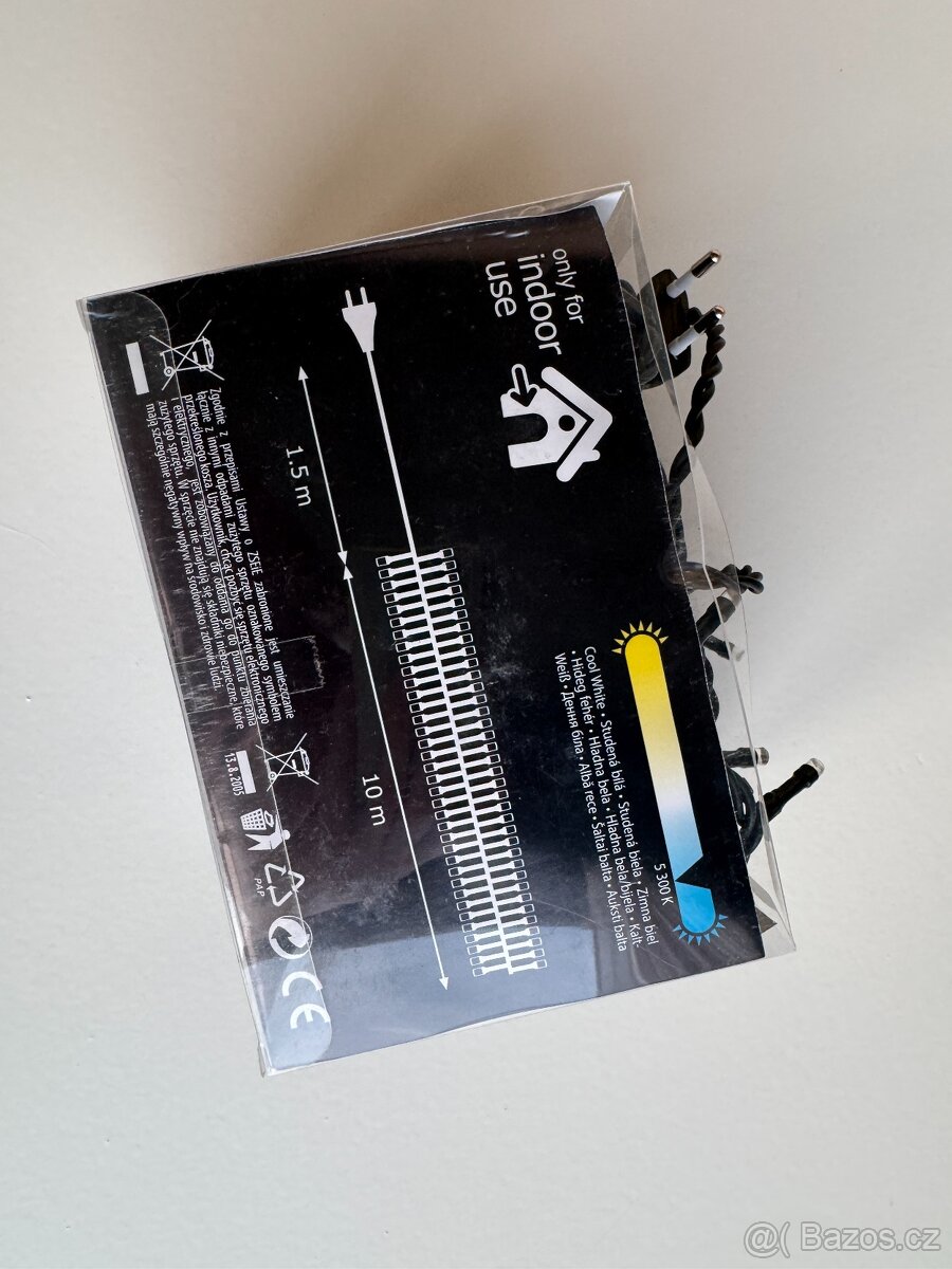 Vánoční LED světýlka EMOS – 200 LED, 11,5 m