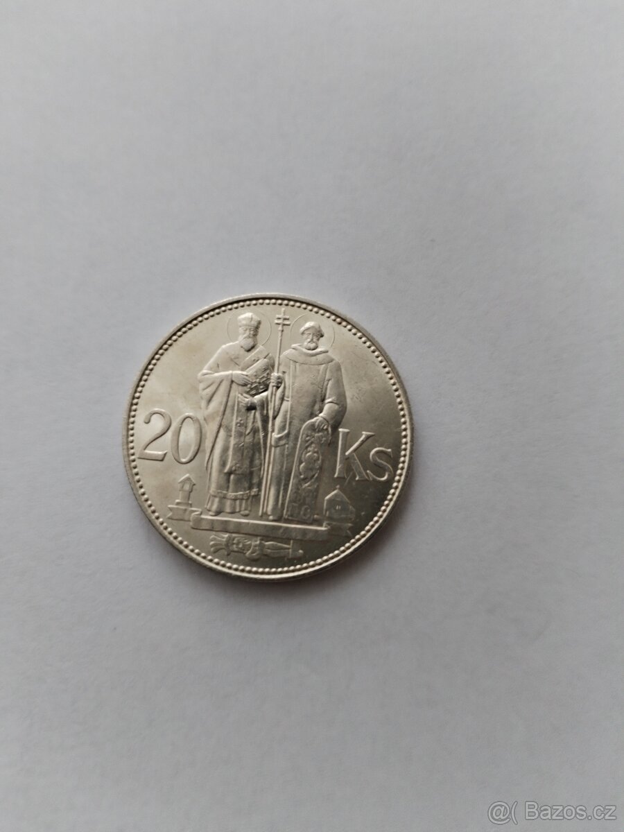 Stříbro mince 20ks