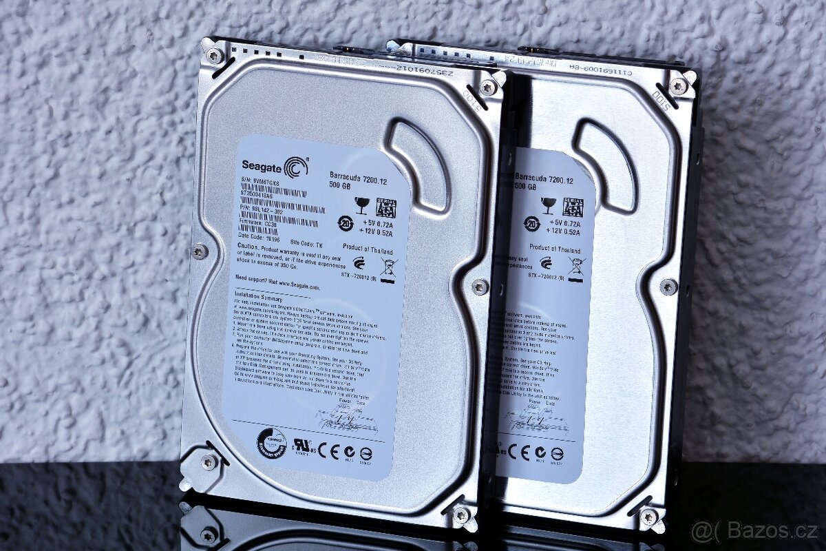 2x HDD SEAGATE BARRACUDA 500GB