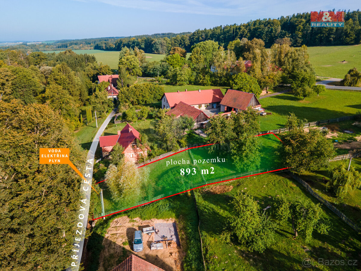 Prodej pozemku k bydlení, 893 m², Velká Skrovnice
