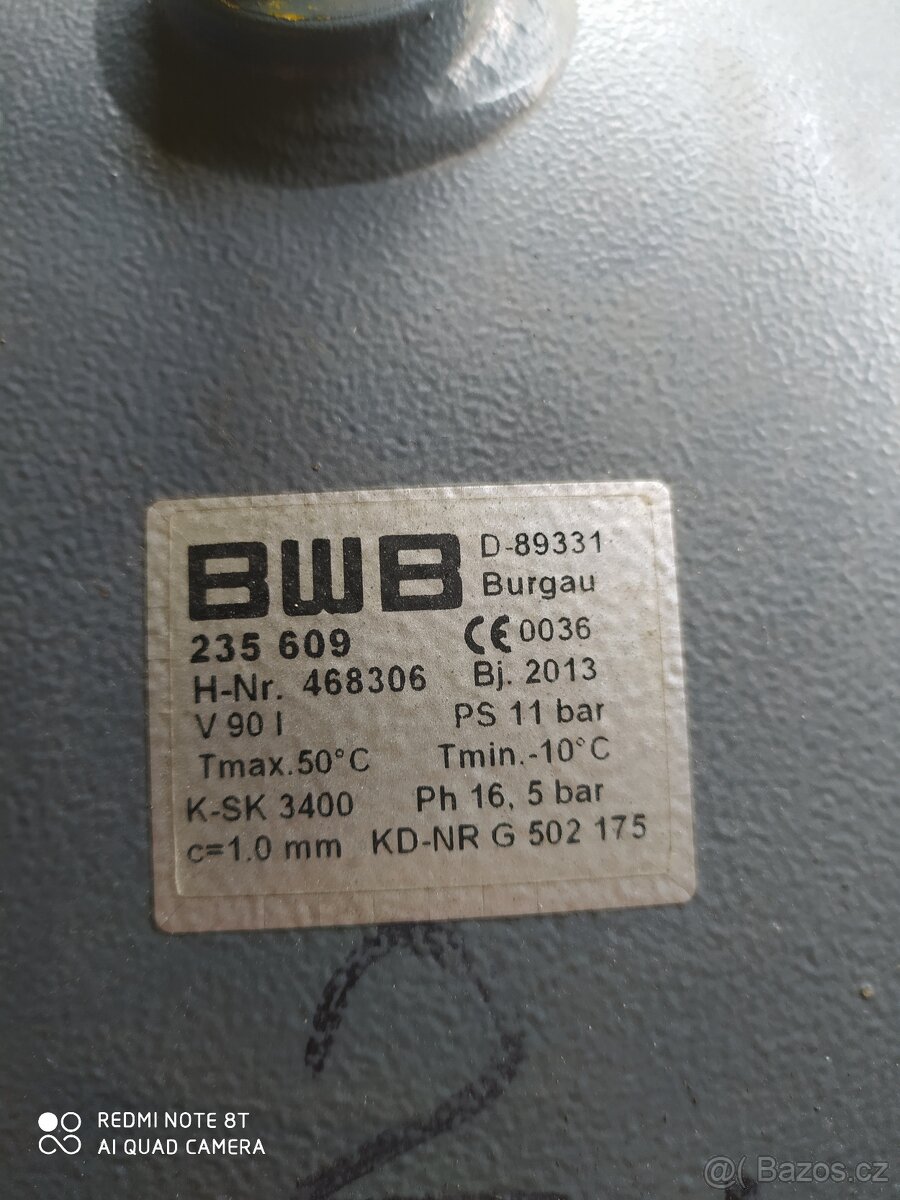 Prodám tlakovou nádobu na vzduchu