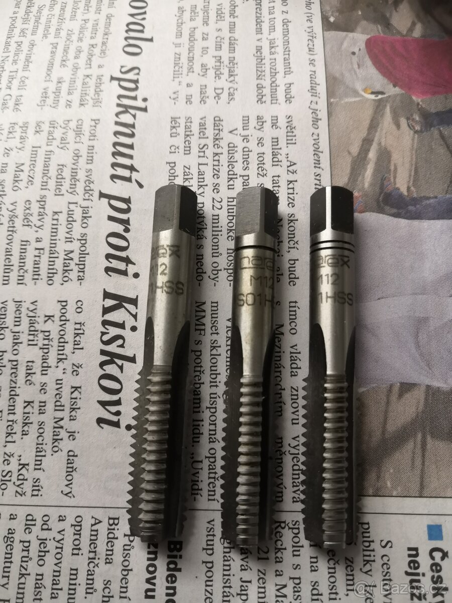 P:sadové závitníky narex M12 HSS a jine