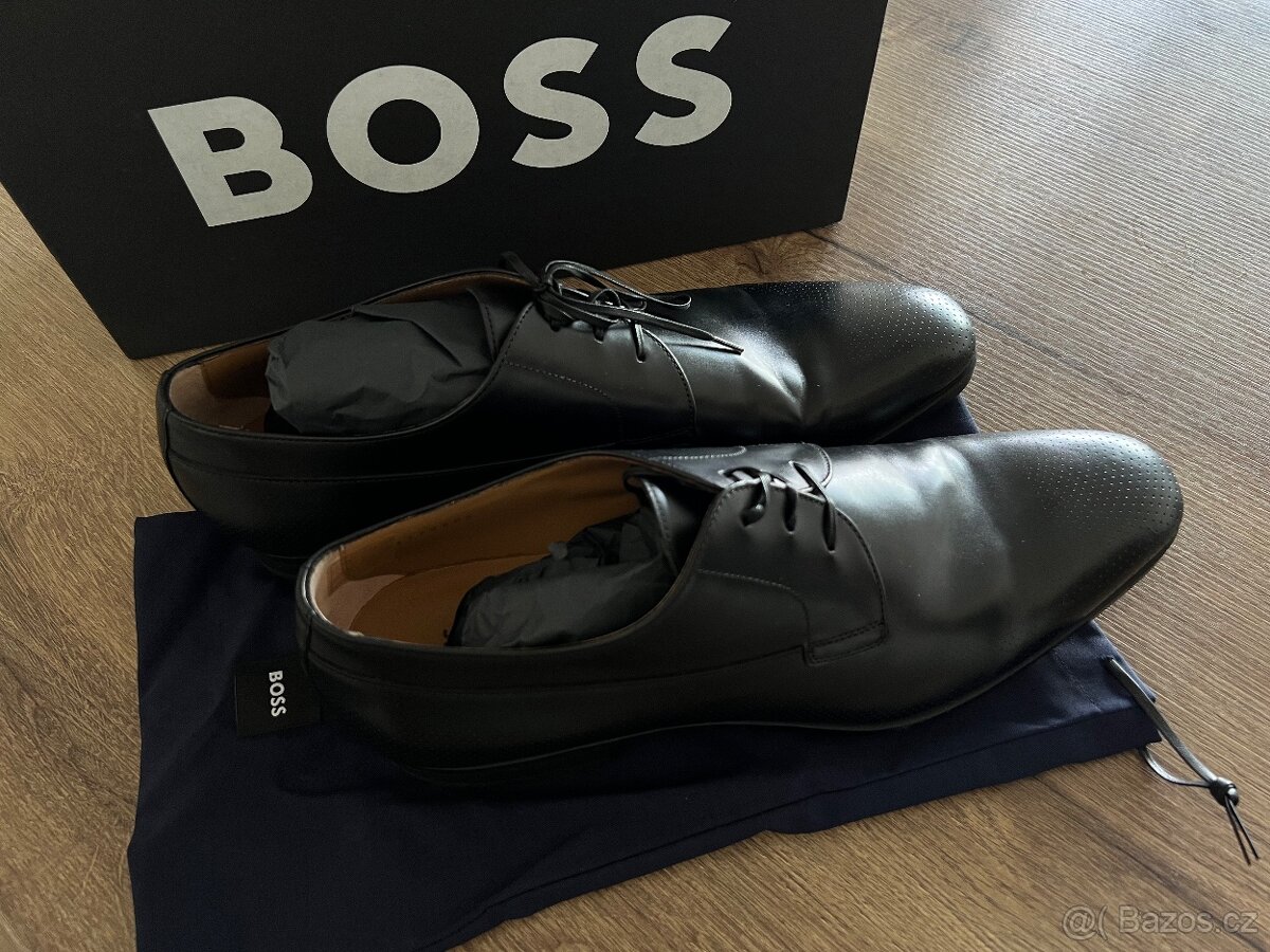 HUGO BOSS NOVÉ - pánské společenské boty, vel. 44 a 45
