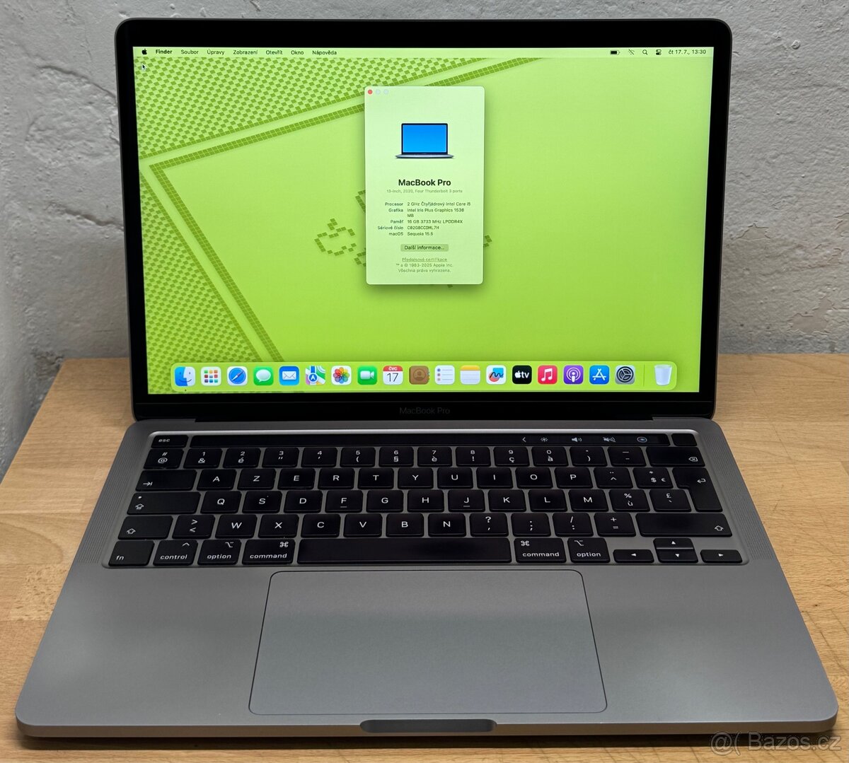 MacBook Pro 2020/16GB RAM/Intel i5/512GB SSD/Záruka