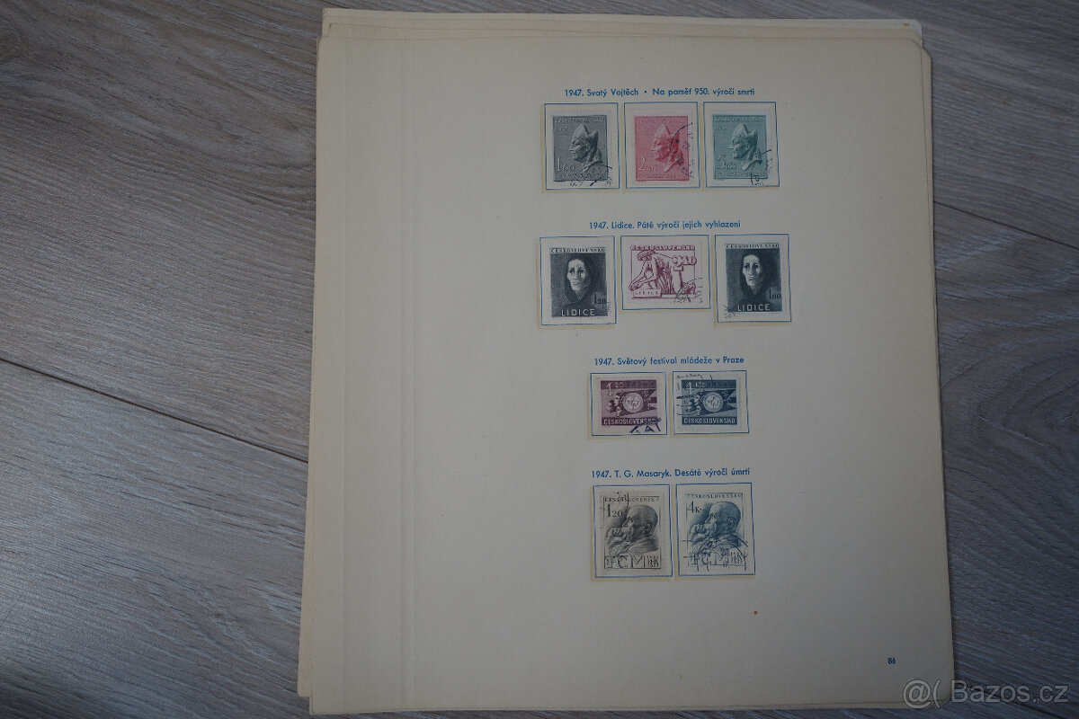 Československo 1947-1950, sbírka stav /ʘ