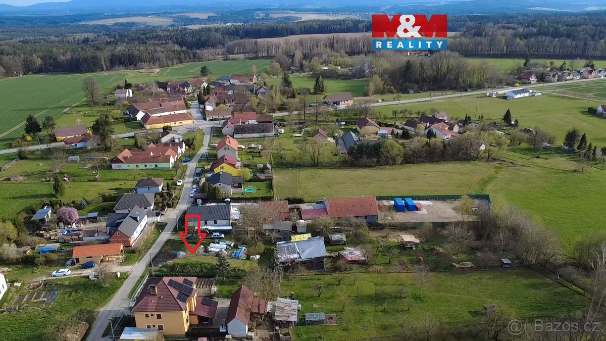 Prodej pozemku k bydlení, 820 m², Trocnov u Borovan