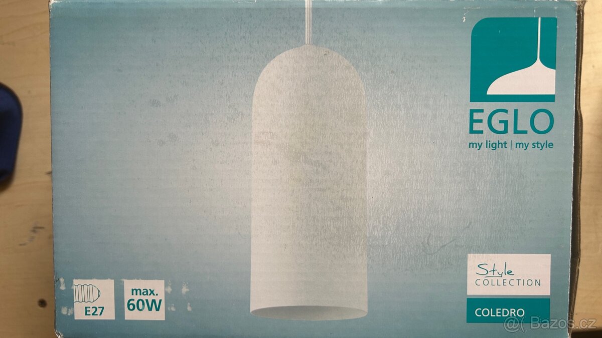 Stropní lampa Eglo Coledro E27, max 1x60W - nové