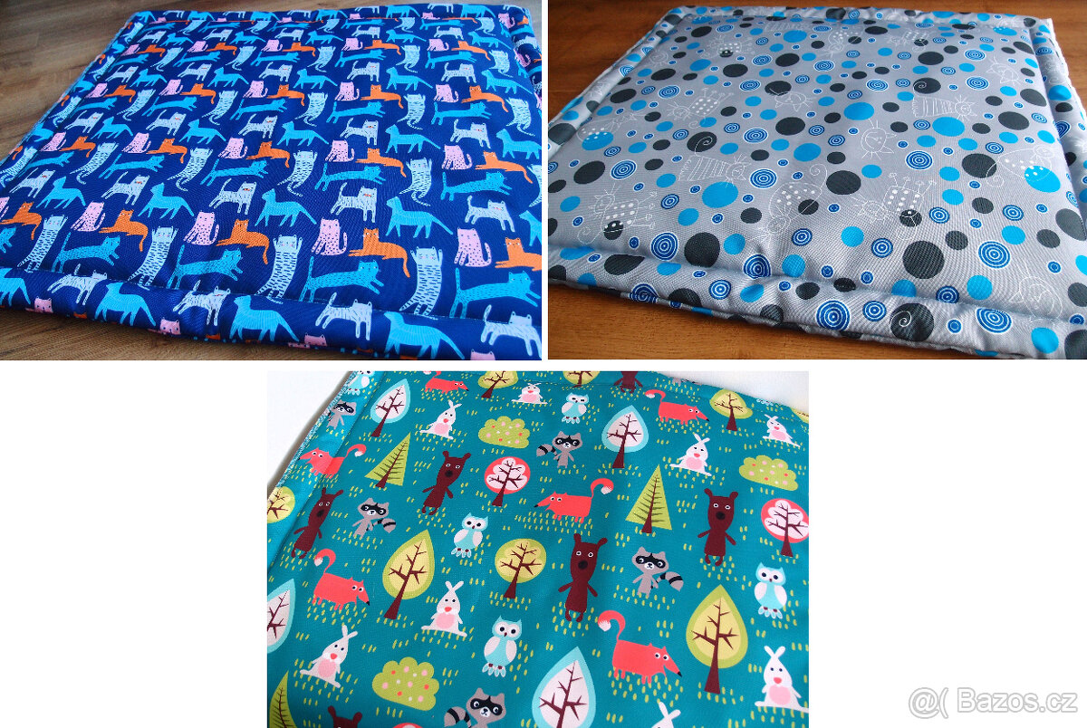 NOVÉ přebalovací podložky 70x80cm, tyrkysová 80x80 cm