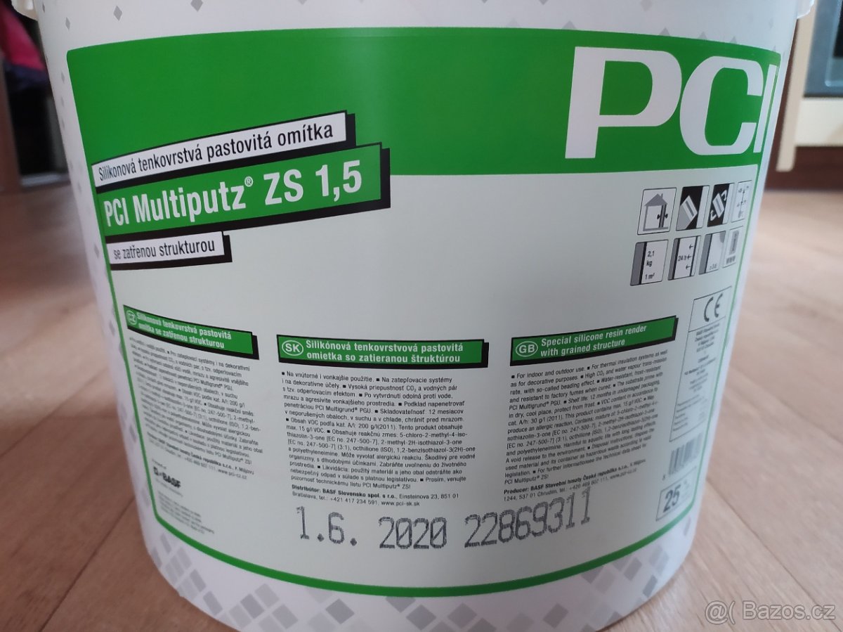 Silikonová tenkovrstvá pastovitá omítka