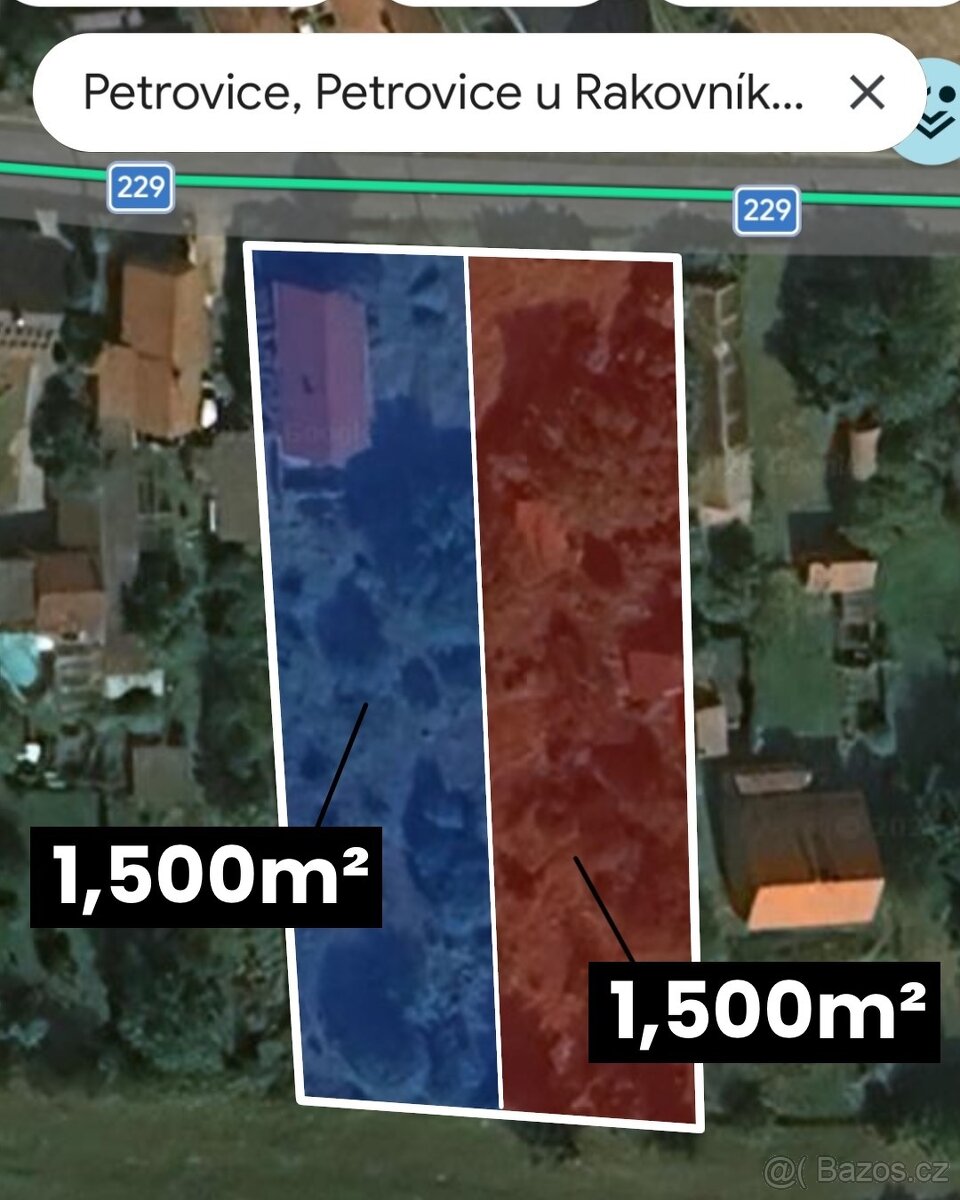 Prodej pozemku 1511m²